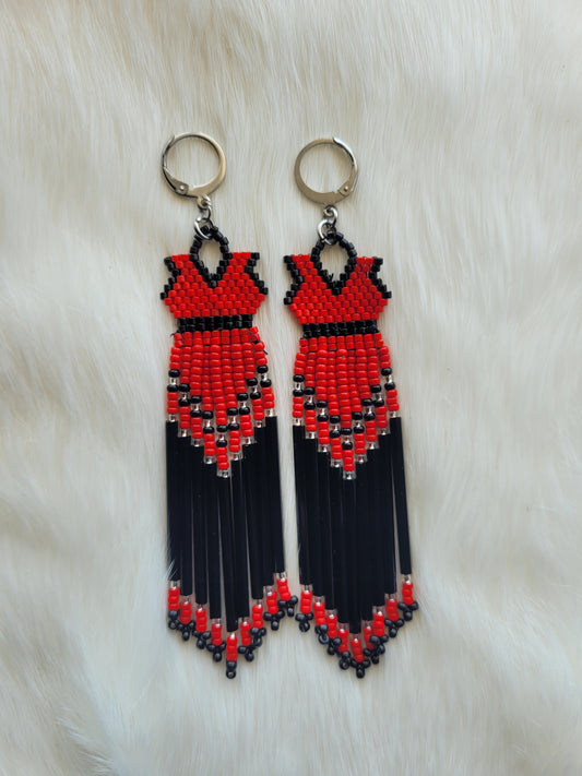 Red Dress Earrings MMIWG2S (Opaque)