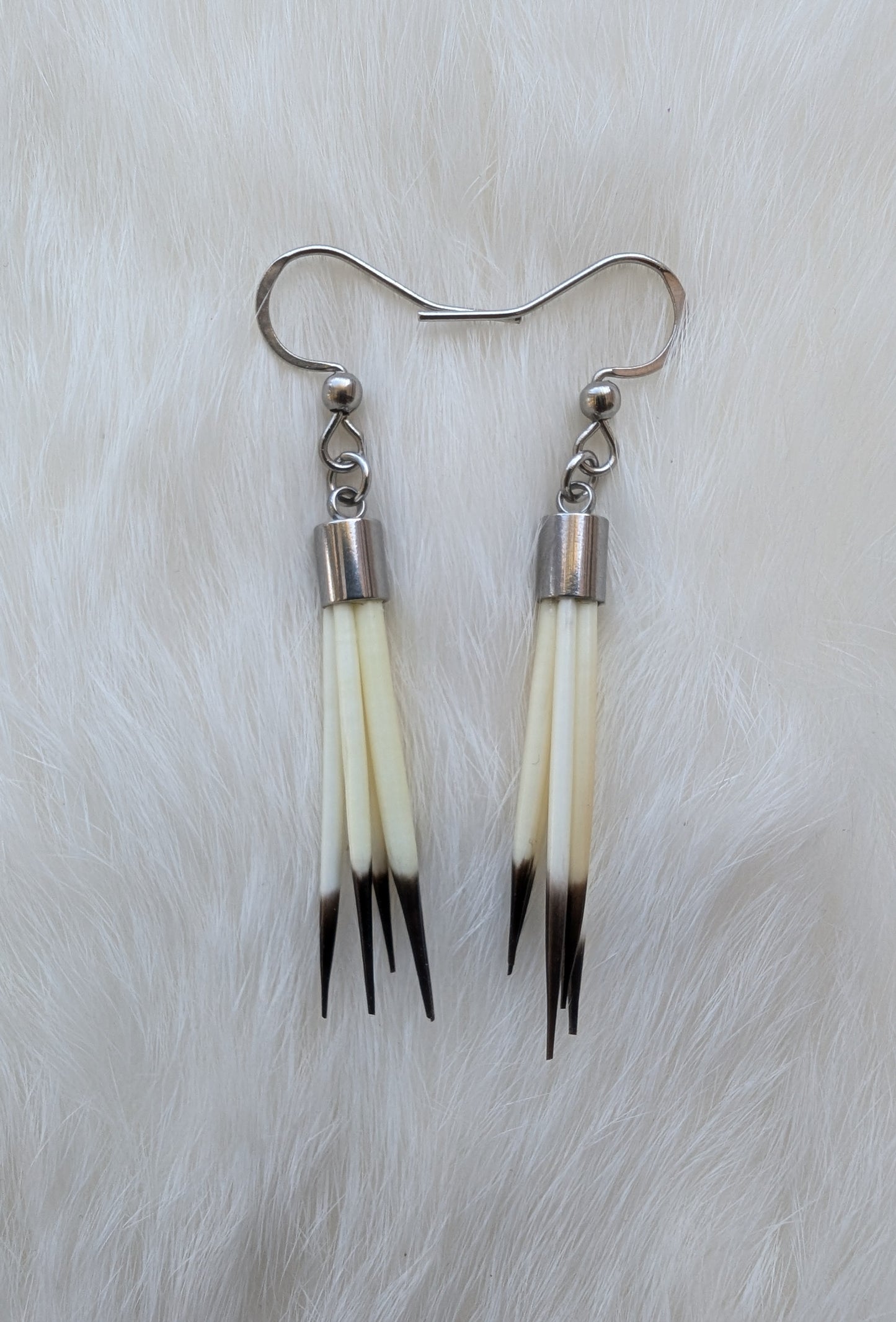 Natural Porcupine Quill Earrings