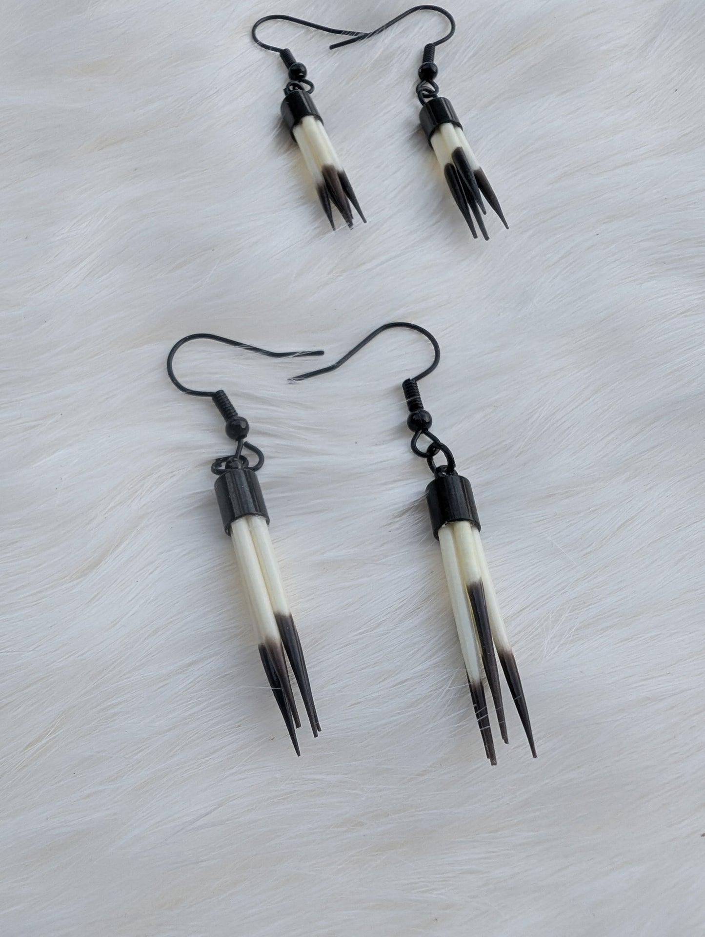 Porcupine Quill Earrings (Black)